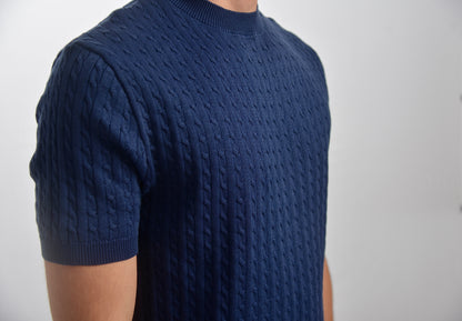Textured Knit T-Shirt